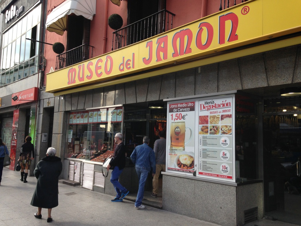 Get a pork product education at the Museo de Jamón