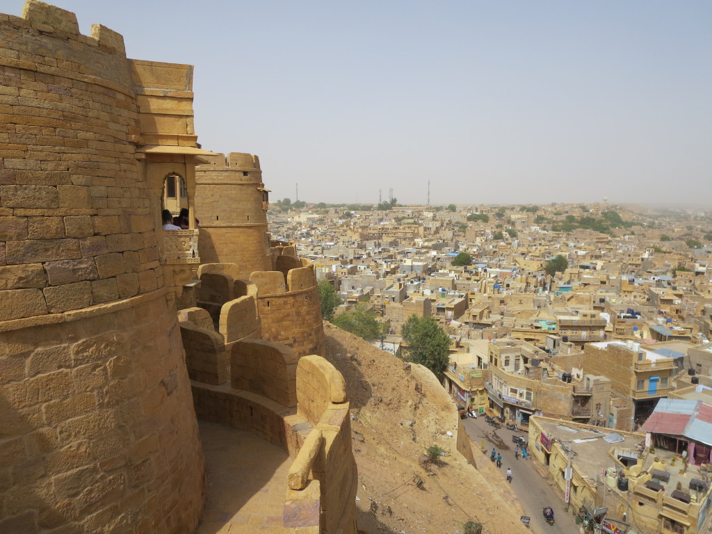 Jaisalmer, India, viewed from the fort ramparts.