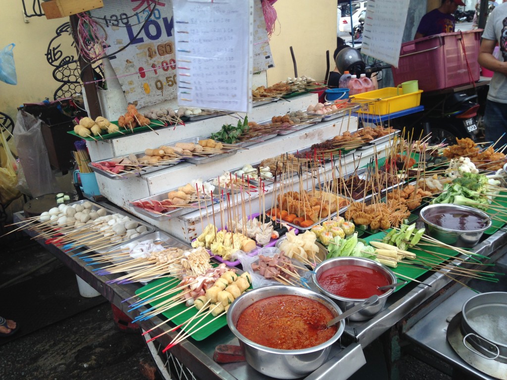 A Lok-lok cart in the Heritage District of George Town on Penang