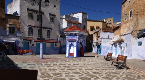 Doing Time in the Plaza el Hauta, Chefchaouen, Morocco