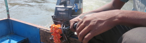 Outboard Motor in Hampi